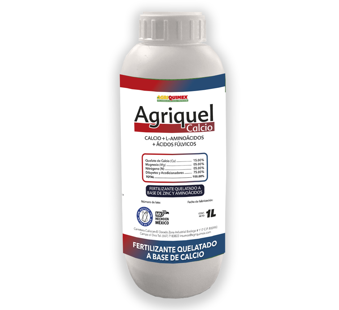 AGRIQUEL CALCIO, (Calcio+L-Amionoácidos+Acidos Fúlvicos) 1L.