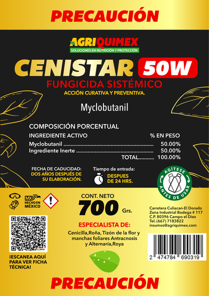 CENISTAR 50W, Fungicida (Myclobutanil) 700 Grs.