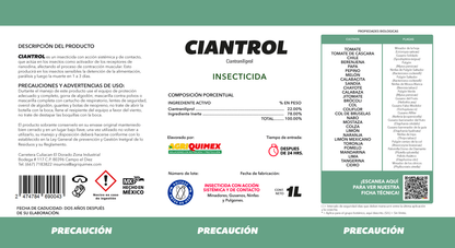CIANTROL, Insecticida (Ciatranilaprol) 1L.