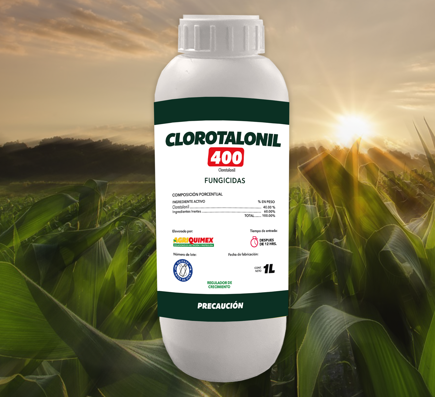 COROTALONIL 400, Fungidida (Clorotalonil) 1L.