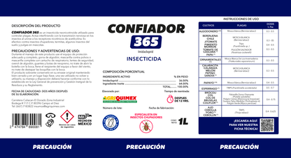 CONFIADOR 365, Insecticida (Imidacloprid) 1L.