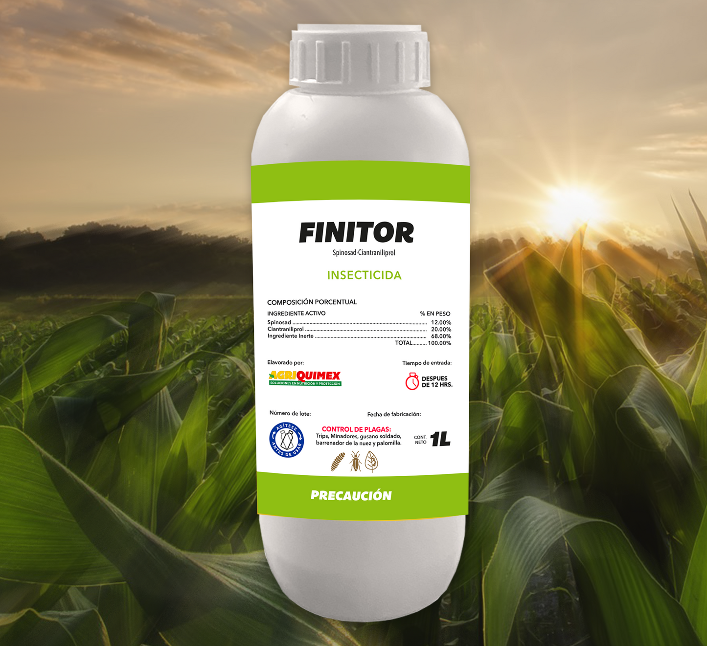 FINITOR, Insecticida (Spinosad-Ciantraniliprol) 1L.