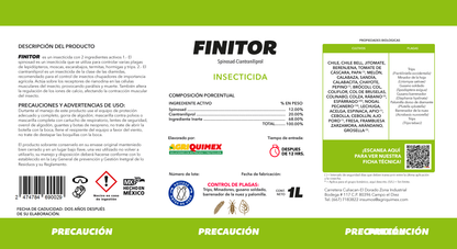 FINITOR, Insecticida (Spinosad-Ciantraniliprol) 1L.