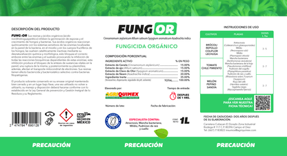 FUNG OR, Fungicida Orgánico 1L.