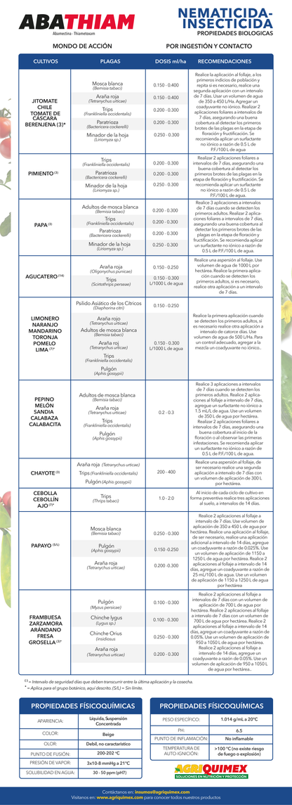 ABATHIAM, Nematicida-Insecticida 1L.