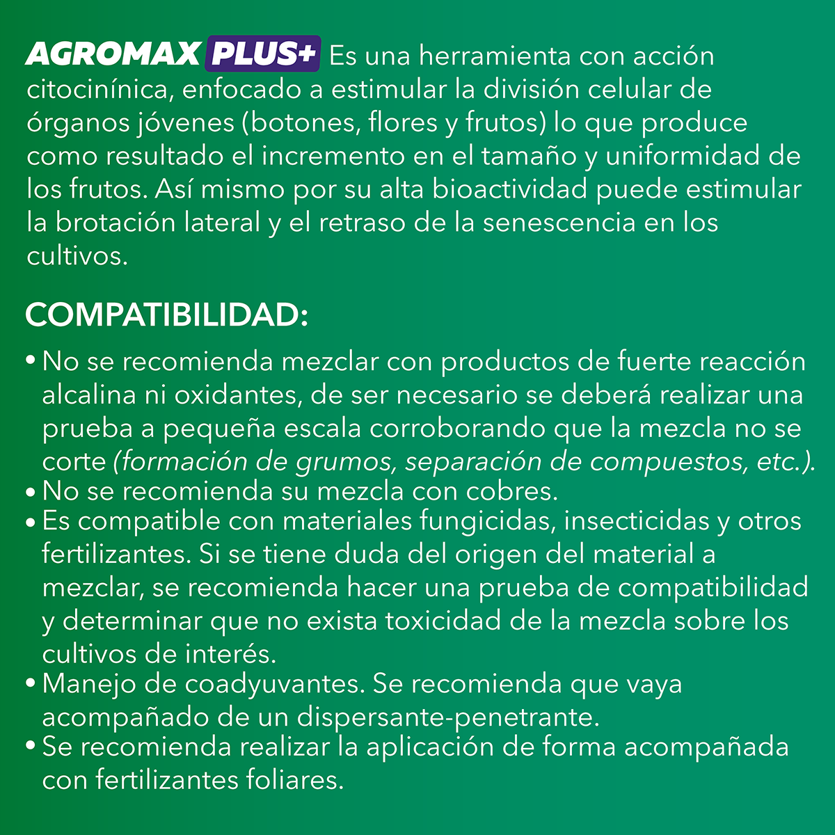 Agromax PLUS+ Fertilizante 1L.