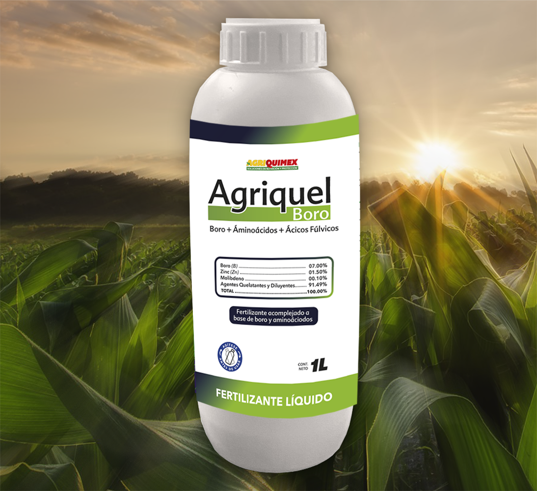 AGRIQUEL BORO, (Boro+Áminoacido+Acidos Fúlvicos) 1L.