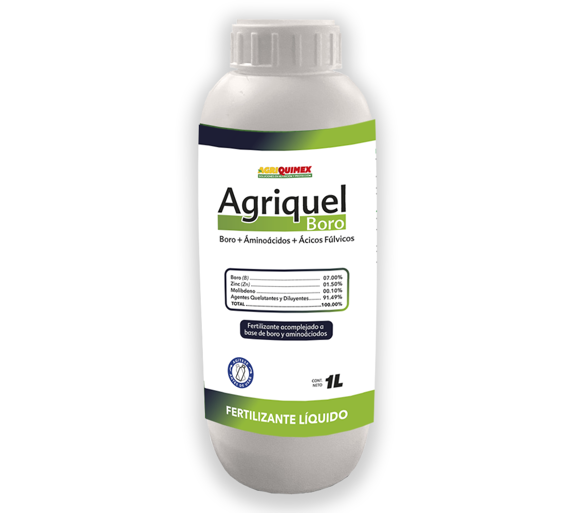 AGRIQUEL FIERRO, (Fierro+L-Amionoácidos+Acidos Fúlvicos) 1L.