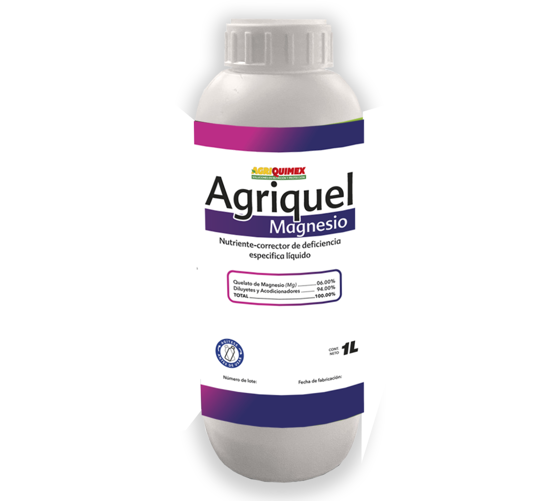 AGRIQUEL MAGNESIO, (Nutriente-Corrector de deficiencia especifica líquido) 1L.